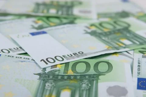 Euro banknotes background Stock Photos