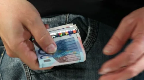 Euro banknotes Видео 9994741