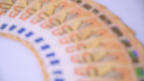 Euro banknotes Stock Footage 99453680