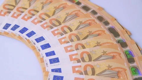 Euro banknotes Stock Footage 99453850