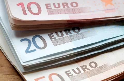 Euro banknotes Stock Photos