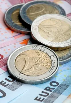 Euro banknotes Stock Photos