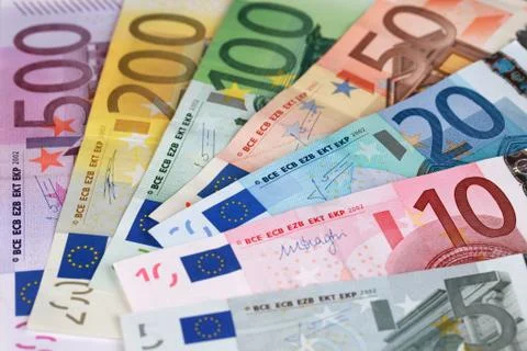Euro banknotes Stock Photos