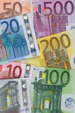 Euro banknotes Stock Photos