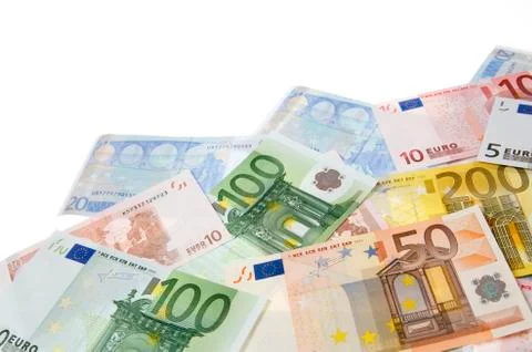 Euro banknotes 写真素材