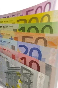 Euro banknotes Stock Photos