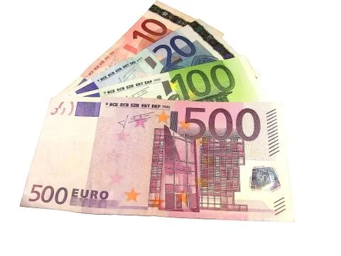 Euro banknotes 스톡 사진