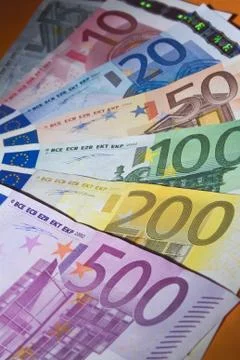 Euro banknotes Stock Photos