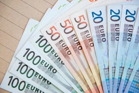 Euro banknotes Foto stock