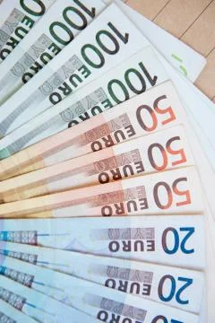 Euro banknotes Foto stock
