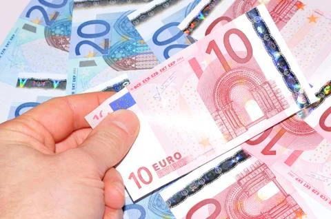 Euro banknotes Stock Photos