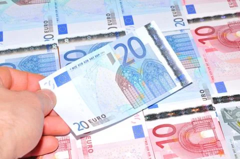 Euro banknotes Stock Photos