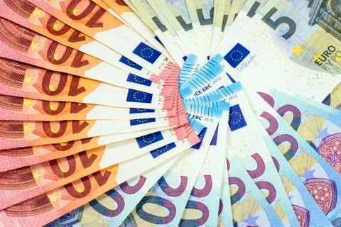 Euro banknotes Stock Photos
