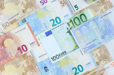 Euro banknotes. Stock Photos