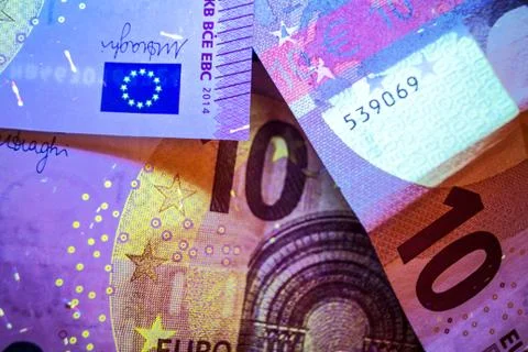 Euro banknotes Foto stock