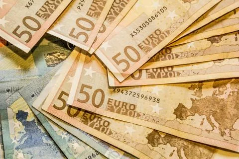 Euro banknotes Stock Photos