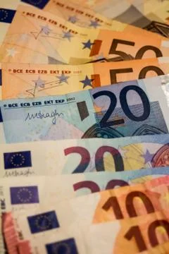 Euro banknotes Stock Photos