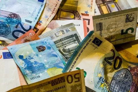 Euro banknotes Stock Photos