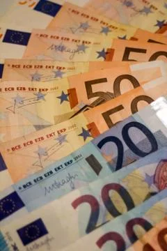 Euro banknotes Stock Photos