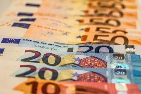 Euro banknotes Stock Photos