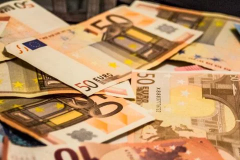 Euro banknotes Foto stock