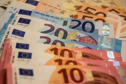 Euro banknotes Stock Photos