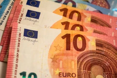 Euro banknotes Stock Photos