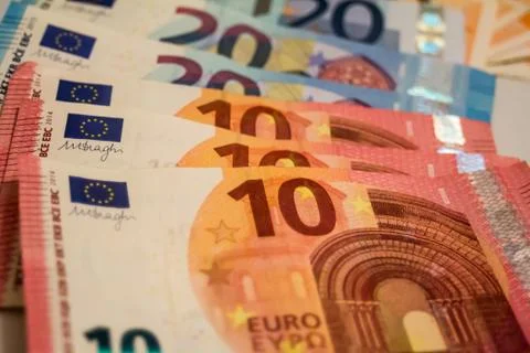 Euro banknotes Stock Photos