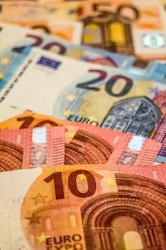 Euro banknotes Stock Photos