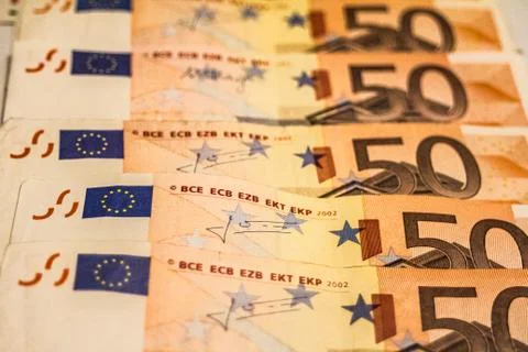 Euro banknotes Stock Photos