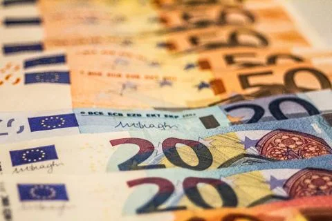 Euro banknotes Stock Photos