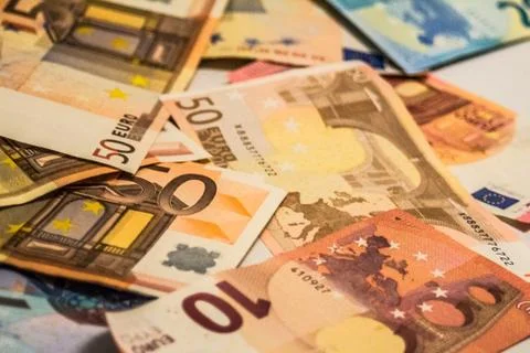 Euro banknotes Stock Photos