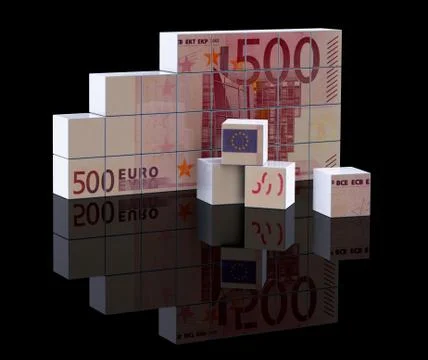 The euro bill Stock Illustration