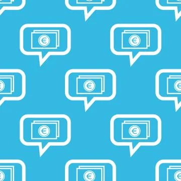Euro bill message pattern Stock Illustration