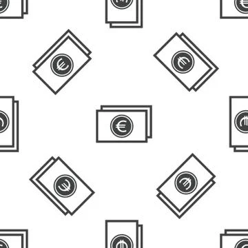 Euro bill pattern イラスト素材