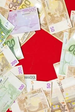 Euro bills Stock Photos