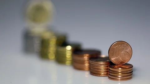 Euro Cent Video stock 120244239