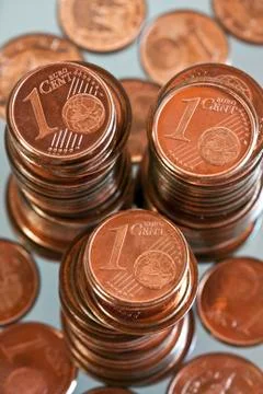 Euro cent Stock Photos