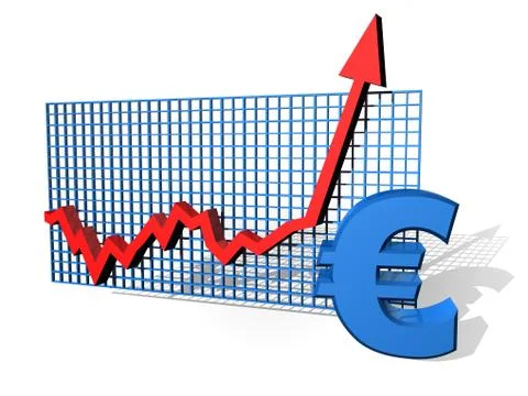 Euro chart Stock Illustration