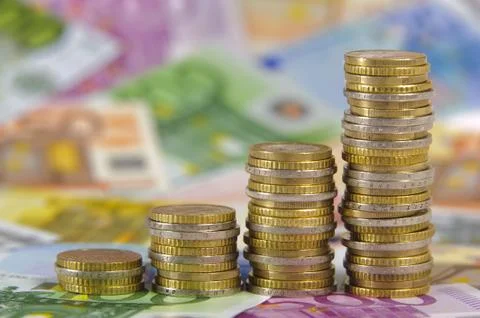 Euro chart Stock Photos