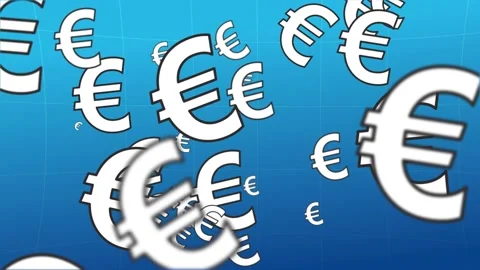 Euro cloud. Looped animation. Stock Footage 147198684