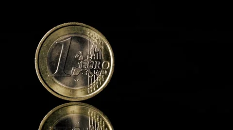 Euro coin Vídeo Stock 2572283