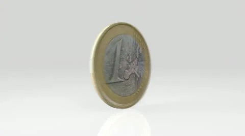 Euro coin Stock Footage 10894319