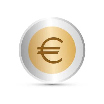 Euro coin Stock Illustration