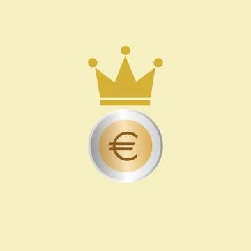 Euro coin Stock Illustration