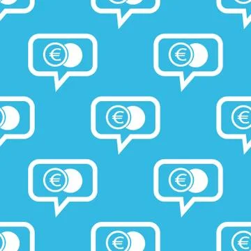 Euro coin message pattern Stock Illustration