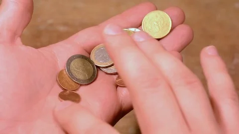Euro coins Video stock 75328588