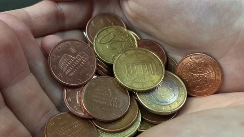 Euro Coins Sorting Видео 112250851