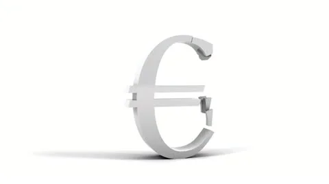 Euro collapse with alpha channel Vídeo Stock 21892545
