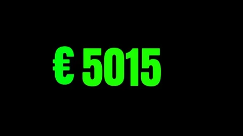 Euro Countdown Animation Decreasing from 10000 to 1 in 4K 库存影片 326669227